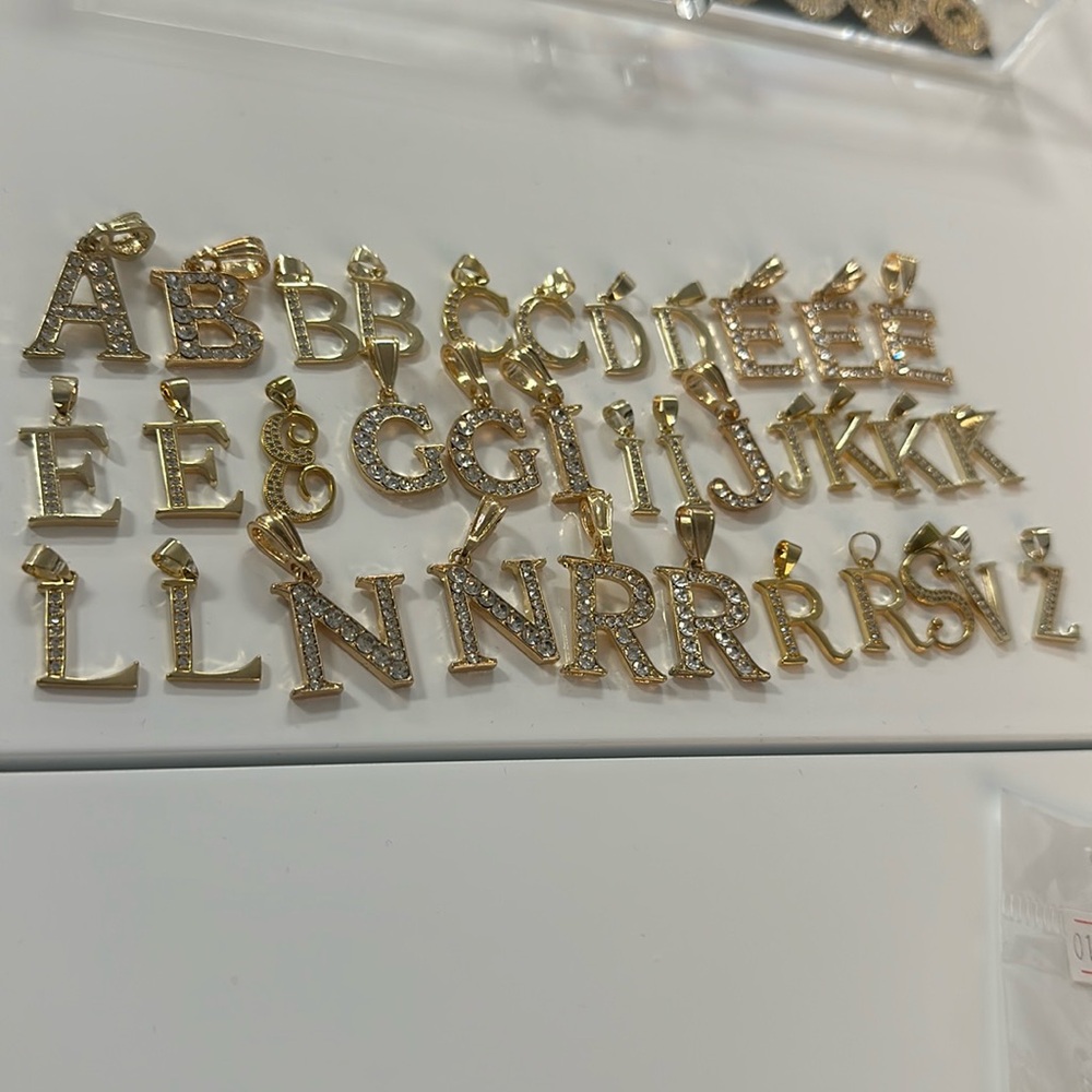 Initial Necklaces $30 Each Gold Plated